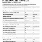 what can you bet on for the super bowl